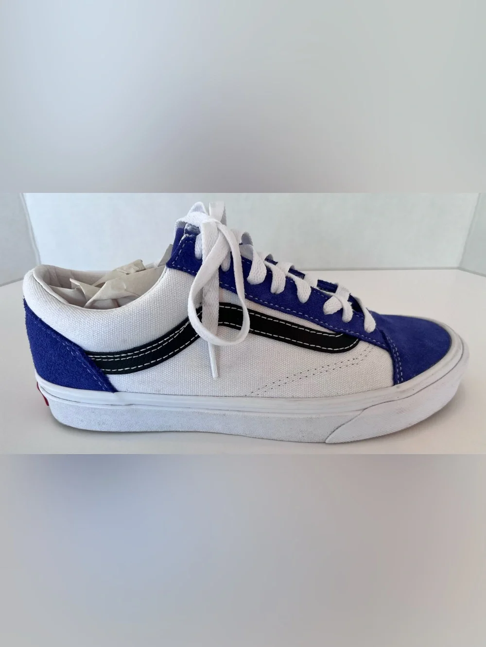 Vans Style 36 Retro Sport Sneakers in Royal Blue and True White